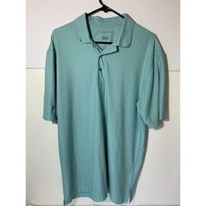 Oxford Golf Men’s Checked Tiel Golf Polo Casual Shirt Size L